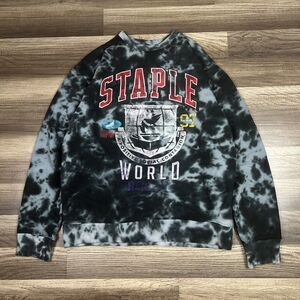 Staple Pigeon Tie Dye Crewneck Sweatshirt Pullover Sz Large